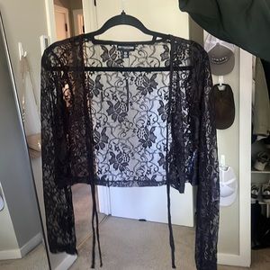 Pretty Little Thing lace long sleeve top